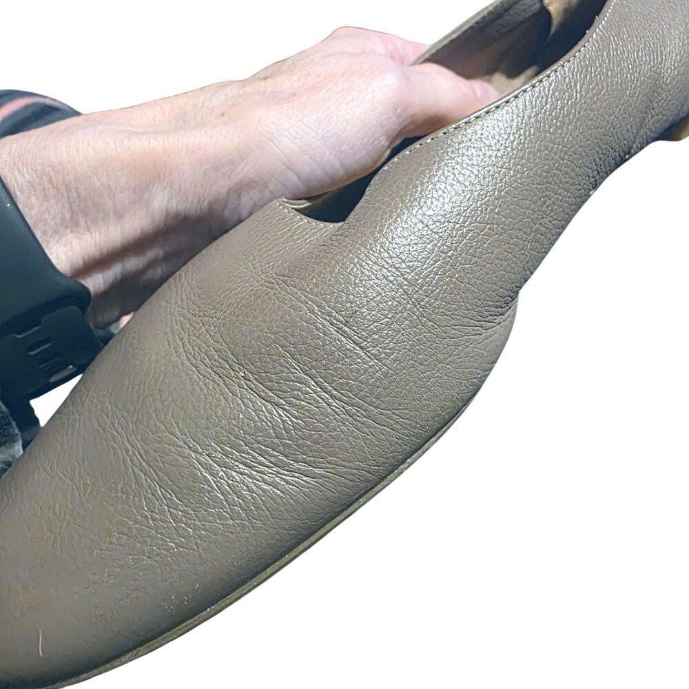 Everlane Mocha Taupe Leather Day Glove Flats Ballet Shoes Discontinued Color 9.5 - Picture 13 of 15